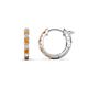 1 - Nico 0.25 ctw Citrine and Natural Diamonds Small Huggie Earrings 