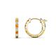 1 - Nico 0.25 ctw Citrine and Natural Diamonds Small Huggie Earrings 