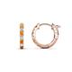 1 - Nico 0.25 ctw Citrine and Natural Diamonds Small Huggie Earrings 