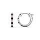 1 - Nico 0.29 ctw Red Garnet and Natural Diamonds Small Huggie Earrings 