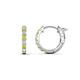 1 - Nico 0.28 ctw Natural Yellow Diamonds and White Diamonds Small Huggie Earrings 