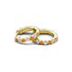 4 - Nico 0.25 ctw Citrine and Natural Diamonds Small Huggie Earrings 