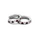 4 - Nico 0.29 ctw Red Garnet and Natural Diamonds Small Huggie Earrings 