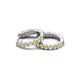 4 - Nico 0.28 ctw Natural Yellow Diamonds and White Diamonds Small Huggie Earrings 