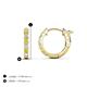 3 - Nico 0.28 ctw Natural Yellow Diamonds and White Diamonds Small Huggie Earrings 