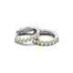 4 - Nico 0.28 ctw Yellow Sapphire and Natural Diamonds Small Huggie Earrings 