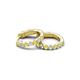 4 - Nico 0.28 ctw Yellow Sapphire and Natural Diamonds Small Huggie Earrings 