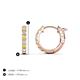 3 - Nico 0.28 ctw Yellow Sapphire and Natural Diamonds Small Huggie Earrings 