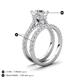 3 - Kalina 2.17 ctw IGI Certified Lab Grown Diamond (7.00 mm) Bridal Set Ring  