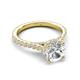 5 - Kalina 2.00 ctw IGI Certified Lab Grown Diamond (7.00 mm) Halo Engagement Ring 