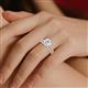 2 - Kalina Semi Mount accented 0.82 ctw Lab Grown Diamonds Women Bridal set  Ring 