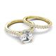 5 - Kalina Semi Mount accented 0.82 ctw Lab Grown Diamonds Women Bridal set  Ring 