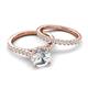 5 - Kalina Semi Mount accented 0.82 ctw Lab Grown Diamonds Women Bridal set  Ring 