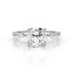 1 - Nuria 3.11 ctw IGI Certified Cushion Shape Lab Grown Diamond (8.00 mm) accented Diamonds Engagement Ring 