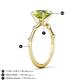 4 - Nuria 2.11 ctw Oval Shape Peridot (9X7 mm) accented Natural Diamonds Engagement Ring 