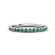 1 - Kalina 0.28 ctw Created Alexandrite 18 Stone Wedding Band 