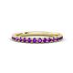 1 - Kalina 0.23 ctw Amethyst 18 Stone Wedding Band 