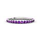 1 - Kalina 0.23 ctw Amethyst 18 Stone Wedding Band 