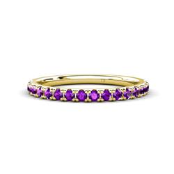 Kalina ctw Amethyst Stone Wedding Band ctw Amethyst Stone Wedding Band in K Yellow Gold