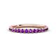 1 - Kalina 0.23 ctw Amethyst 18 Stone Wedding Band 