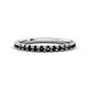 1 - Kalina 0.28 ctw Black Diamond 18 Stone Wedding Band 