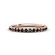 1 - Kalina 0.28 ctw Black Diamond 18 Stone Wedding Band 