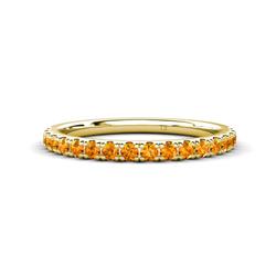 Kalina ctw Citrine Stone Wedding Band ctw Citrine Stone Wedding Band in K Yellow Gold