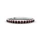 1 - Kalina 0.28 ctw Red Garnet 18 Stone Wedding Band 