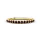 1 - Kalina 0.28 ctw Red Garnet 18 Stone Wedding Band 