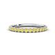 1 - Kalina 0.28 ctw Yellow Sapphire 18 Stone Wedding Band 