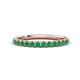 1 - Kalina 0.23 ctw Emerald 18 Stone Wedding Band 