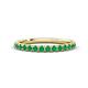 1 - Kalina 0.23 ctw Emerald 18 Stone Wedding Band 