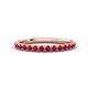 1 - Kalina 0.28 ctw Ruby 18 Stone Wedding Band 