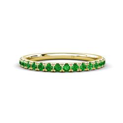 Kalina ctw Green Garnet Stone Wedding Band ctw Green Garnet Stone Wedding Band in K Yellow Gold