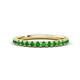 1 - Kalina 0.28 ctw Green Garnet 18 Stone Wedding Band 