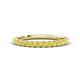 1 - Kalina 0.36 ctw Yellow Diamond 18 Stone Wedding Band 