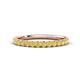 1 - Kalina 0.36 ctw Yellow Diamond 18 Stone Wedding Band 