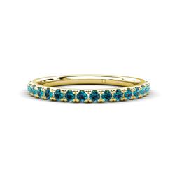 Kalina ctw Blue Diamond Stone Wedding Band ctw Blue Diamond Stone Wedding Band in K Yellow Gold