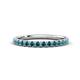 1 - Kalina 0.36 ctw Blue Diamond 18 Stone Wedding Band 