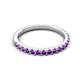 5 - Kalina 0.23 ctw Amethyst 18 Stone Wedding Band 