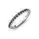 4 - Kalina 0.28 ctw Black Diamond 18 Stone Wedding Band 