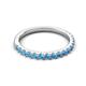 5 - Kalina 0.25 ctw Blue Topaz 18 Stone Wedding Band 