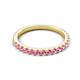 5 - Kalina 0.28 ctw Pink Sapphire 18 Stone Wedding Band 