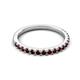 5 - Kalina 0.28 ctw Red Garnet 18 Stone Wedding Band 