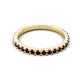 5 - Kalina 0.28 ctw Red Garnet 18 Stone Wedding Band 