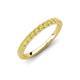 4 - Kalina 0.28 ctw Yellow Sapphire 18 Stone Wedding Band 