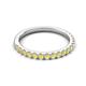 5 - Kalina 0.28 ctw Yellow Sapphire 18 Stone Wedding Band 