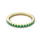 5 - Kalina 0.23 ctw Emerald 18 Stone Wedding Band 