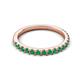 5 - Kalina 0.23 ctw Emerald 18 Stone Wedding Band 