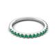 5 - Kalina 0.23 ctw Emerald 18 Stone Wedding Band 